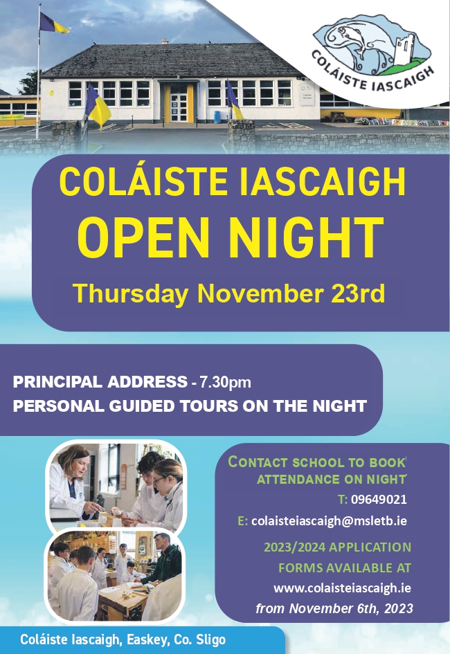 Coláiste Iascaigh, Sligo – Caring & Nurturing our Students